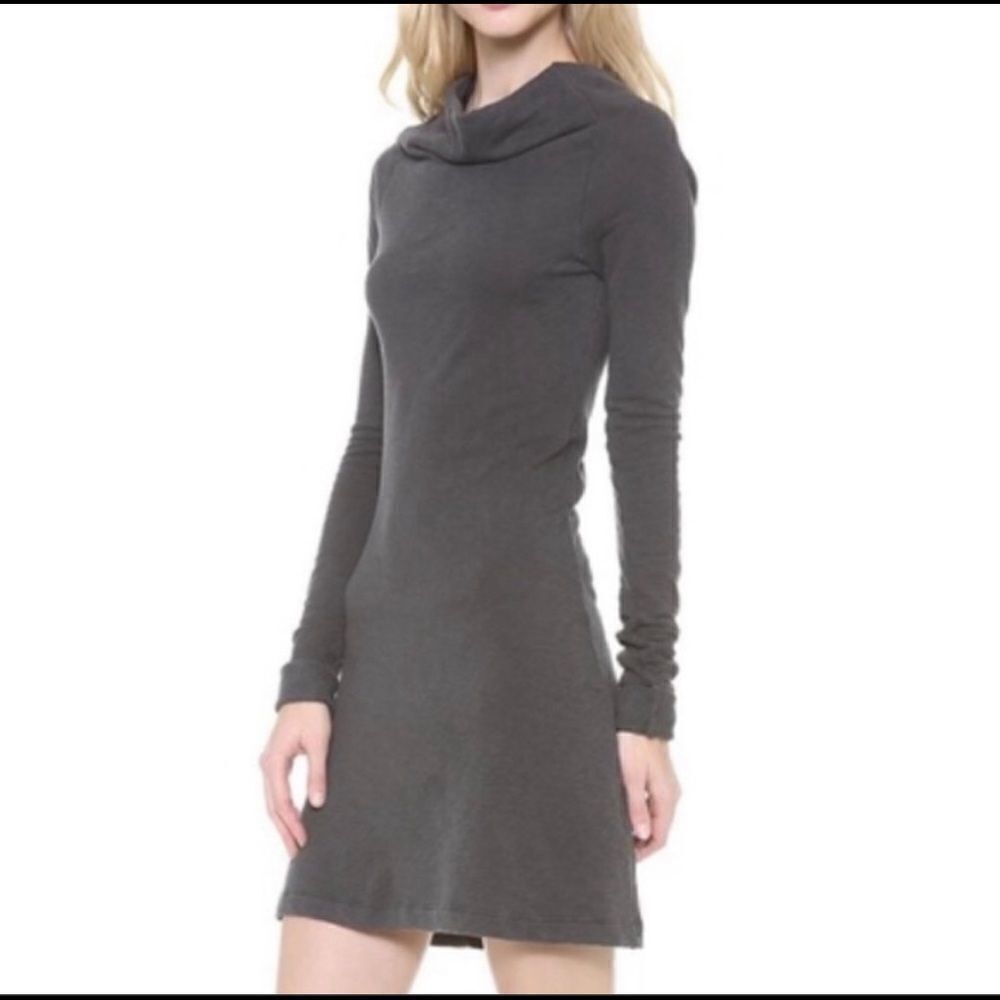 James Perse Cowl Funnel Neck Sweater Dress - Picture 2 of 10